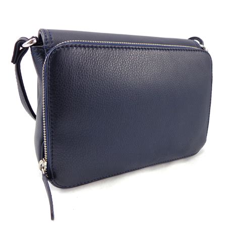 Tula Nappa Originals Small Flap Over Bag Dark Azure Navy Style 84