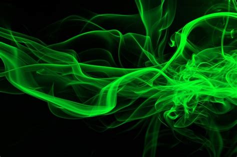 Premium Photo Green Smoke Abstract Background And Darkness Concept