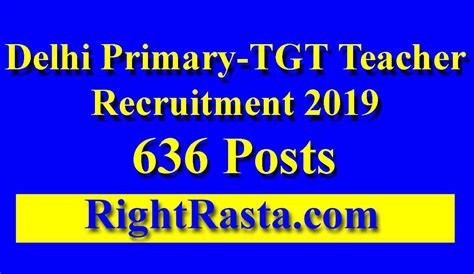 delhi primary tgt teacher recruitment 2019 guest teacher