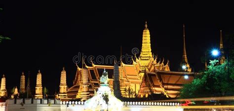 Wat Phra Kaew At Night Stock Photo Image Of Blooming 41937902