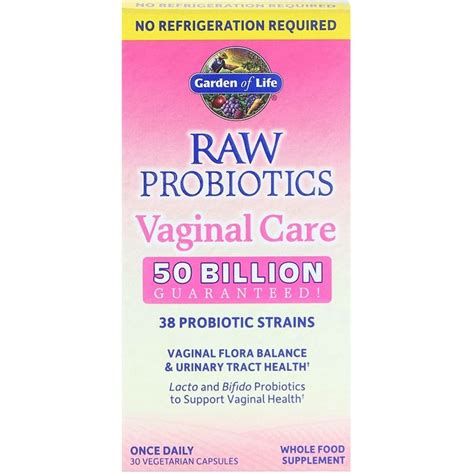 Garden Of Life Raw Probiotics Vaginal Care 30 Vegetarian Capsules