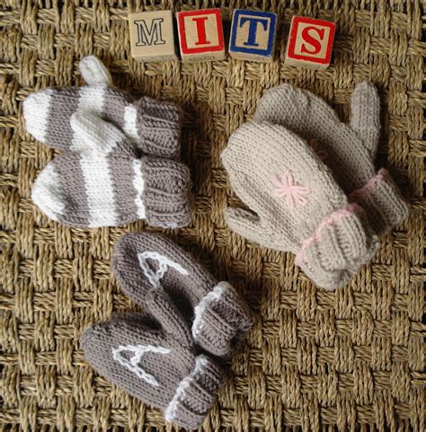 Easy Baby And Toddler Mitten Knitting Pattern Kids Mittens Etsy