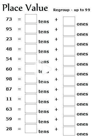 Download the ones, tens, hundreds worksheets. 28 Tens and Ones Worksheets Pdf Place Value Worksheets ...