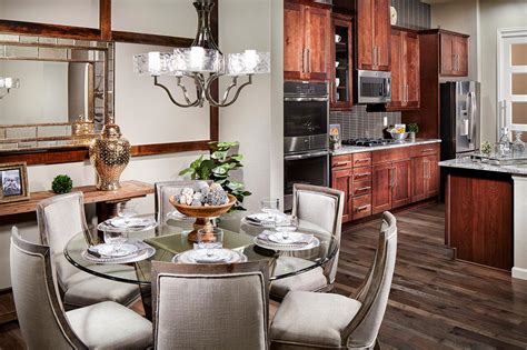Transitional Dining Area With Round Table Next To Kitchen Hgtv