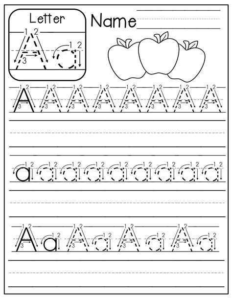 Tracing Letters Handwriting Worksheets