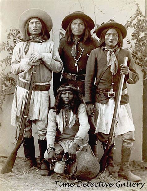 Details About Apache Men Scouts 1881 Native Americans Historic