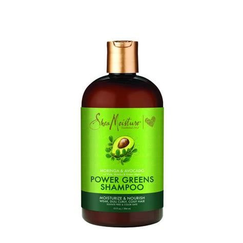 Shea Moisture Moringa And Avocado Power Greens Shampoo 384ml Your Hairshop