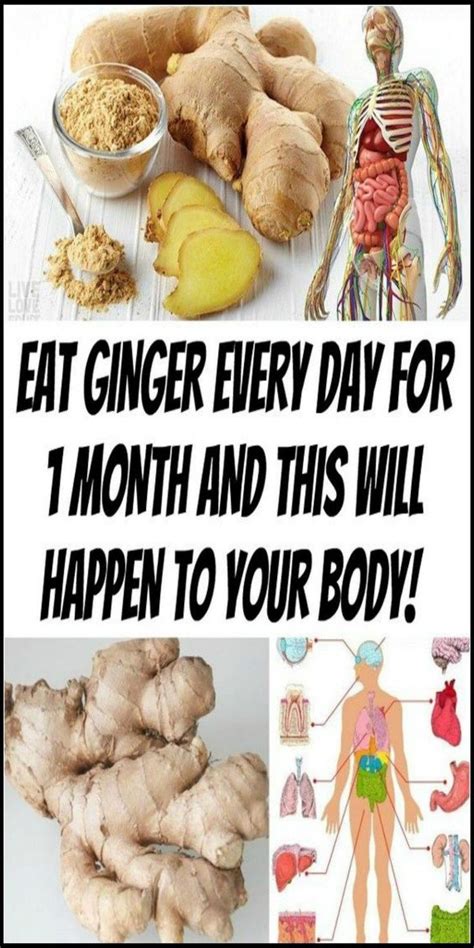 THIS IS WHAT HAPPENS TO YOUR BODY IF YOU EAT GINGER EVERY DAY Health Healthy Life Eat