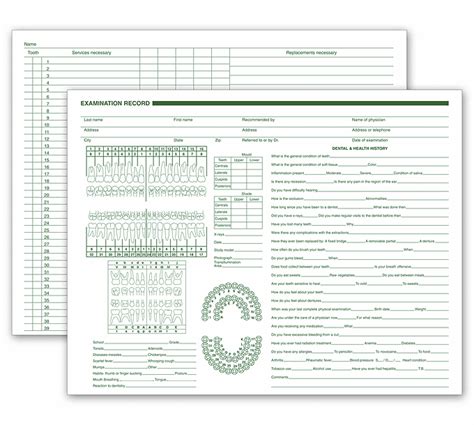 Order Dental Forms Dental Office Exam Forms Supplies