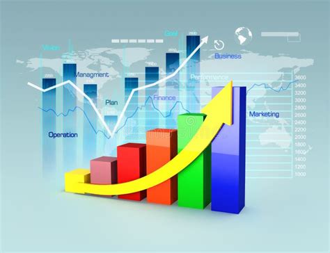 Business Plan With Graphs And Charts Stock Illustration Illustration