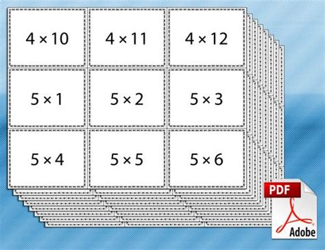 Practice multiplication with these free multiplication flash cards. printable multiplication flash cards … | Multiplication flashcards, Math flash cards, Addition ...