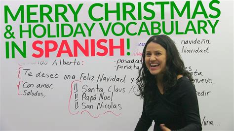 Spanish Lesson Merry Christmas And Holiday Vocabulary In Spanish