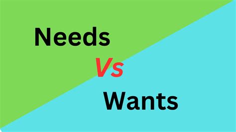 7 Difference Between Needs And Wants With Table Core Differences