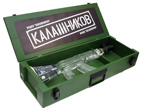 Vodka Kalashnikov Ak 47 Gun 1l