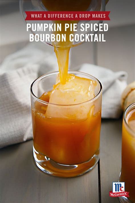 These 12 christmas drink recipes are easy to make & are sure to spread holiday cheer! Pumpkin Pie Spice Bourbon Cocktail Recipe | Recipe | Bourbon cocktails, Bourbon cocktail recipe ...