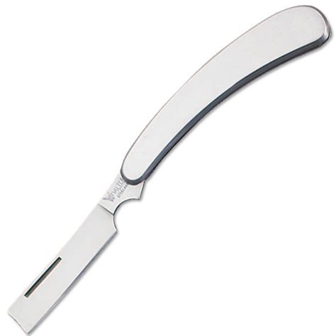 Stainless Steel Straight Razor Blade Folding Pocket Knife 6j