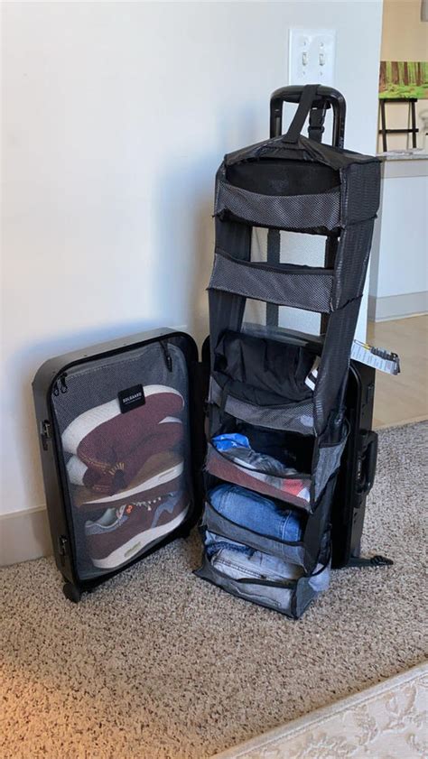 Carry On Closet Suitcase With Shelves Luggage Solgaard