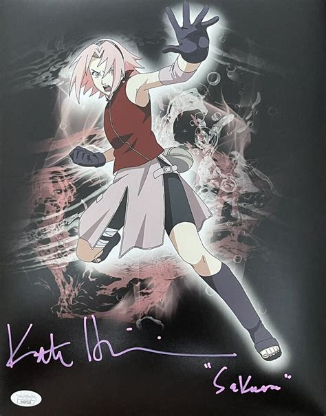 Kate Higgins Signed Sakura Haruno 11x14 Photo Naruto Sh