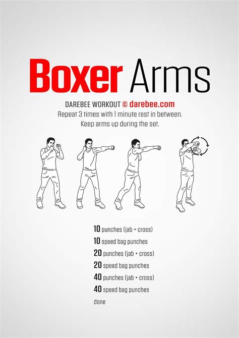 Boxer Arms Workout Boxing Workout Mma Workout Kickboxing Workout