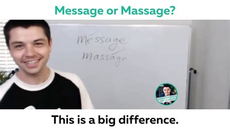 message or massage english pronunciation mistakes youtube