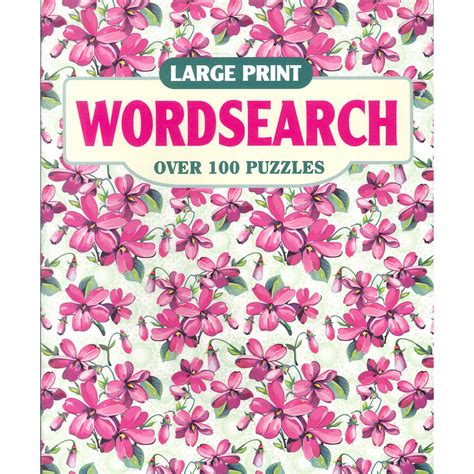 Large Print Word Search Games And Puzzles At The Works