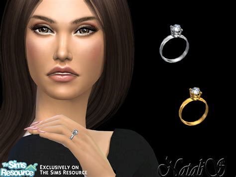 Classic Gentle Engagement Ring By Natalis At Tsr Sims 4 Updates