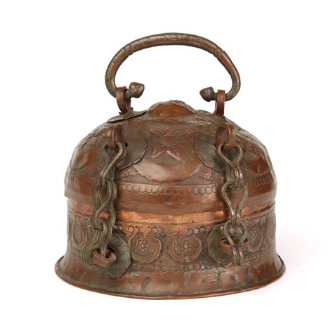 Antique Asian Copper Handled Spice Container 19th C Ebay