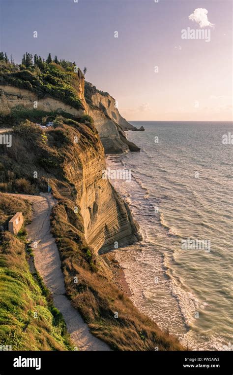 Cliffs Along A Shoreline Stock Photo Alamy