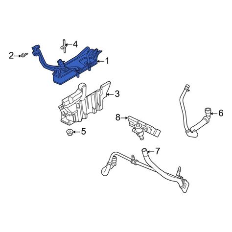 Ford Oe Hc3z7r081h Automatic Transmission Oil Cooler Hose Assembly