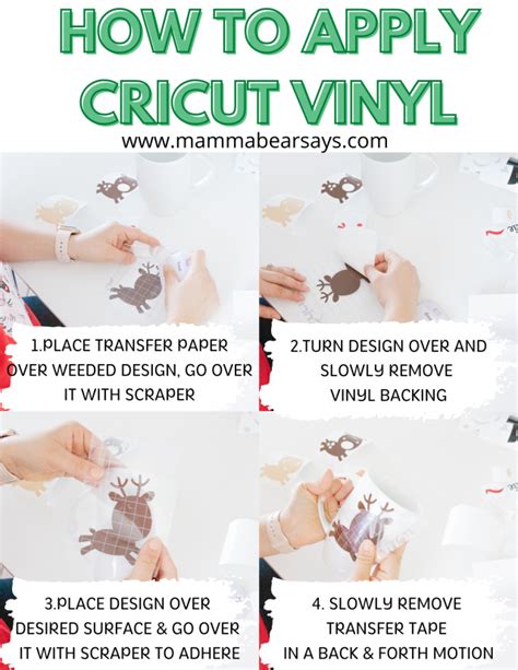 How To Apply Cricut Vinyl Mamma Bear Says