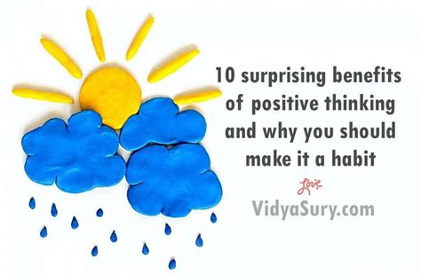 10 Surprising Benefits Of Positive Thinking Vidya Sury Collecting Smiles