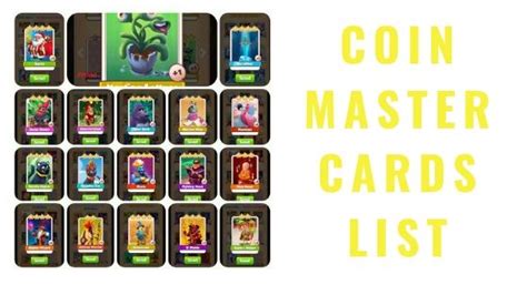 05 september 2020 important notice: Latest Coin Master card List, Cards sets and Rare cards list