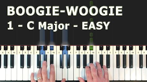 Boogie Woogie In C Major Easy Piano Tutorial Synthesia Youtube