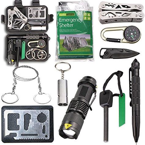 Survival Kit Emdmak Outdoor Emergency Gear Kit With Emergency Survival