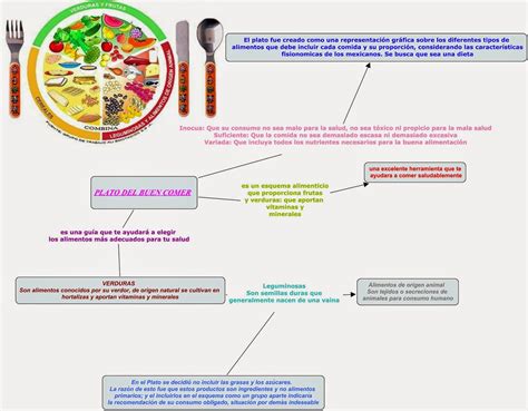 El Plato Del Bien Comer Esquemas Y Mapas Conceptuales De Nutrici N