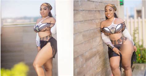 InformNaijaBlog Ghanaian Actress Moesha Boduong Flaunts Curvy Body