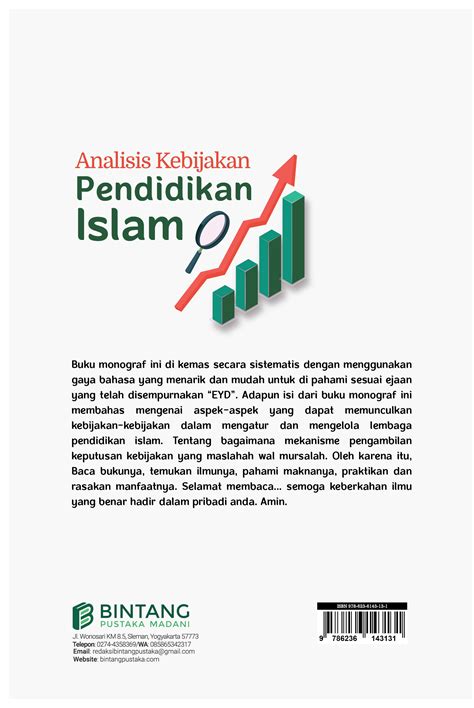 Analisis Kebijakan Pendidikan Islam Bintang Pustaka I Penerbit Buku