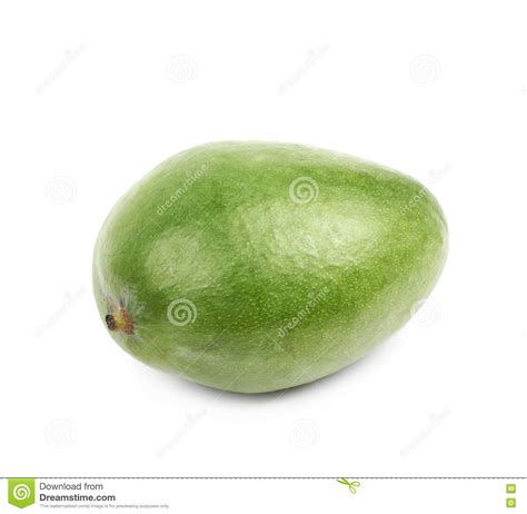 Ripe Green Mango Fruit Isolated Stock Image Image Of Freshness