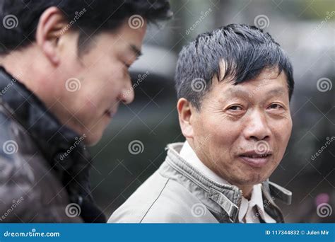 Chinese Man Portrait In Hangzhou Editorial Photography Image Of City