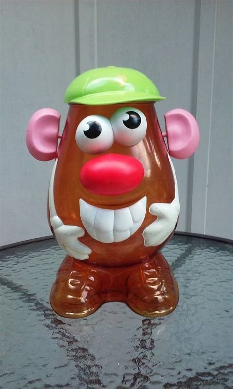 2002 Hasbro Mr Potato Head 14 Large Storage Carry Case Toy W Removable Parts Preschool Toys