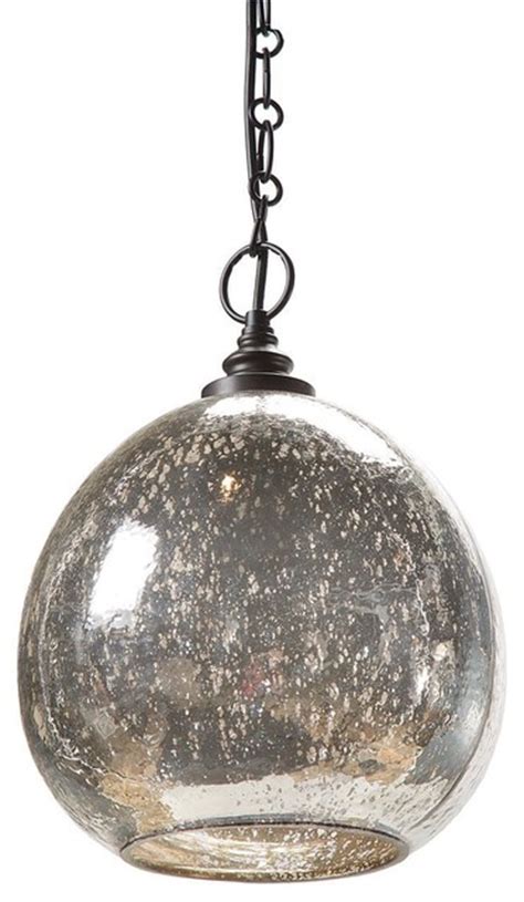 Regina Andrew Antique Mercury Glass Float Pendent Traditional Pendant Lighting By Candelabra