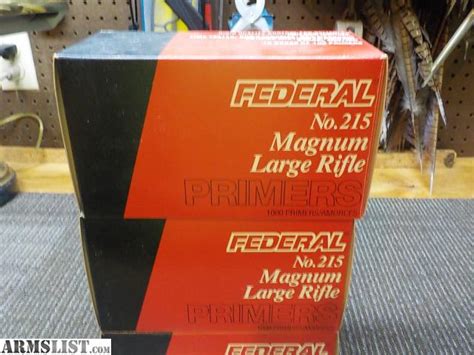 Armslist For Sale Federal 215 Large Rifle Magnum Primers