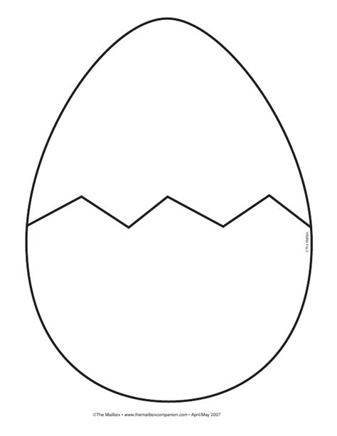 Free Printable Cracked Egg Template