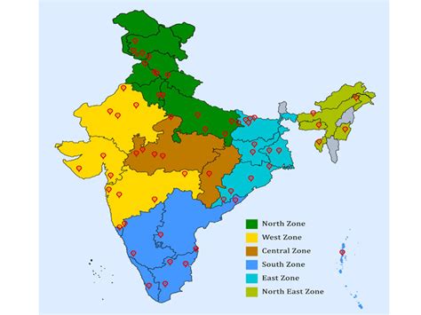 Physical Features Map Of India Time Zones Map Images