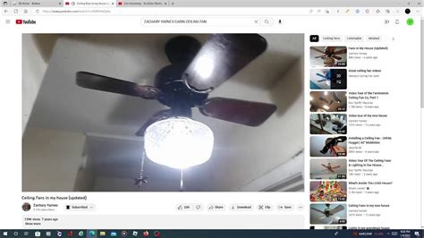 Zachary Yarnes Ceiling Fan Video Youtube