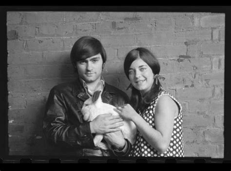 1966 Jefferson Airplane’s Marty Balin And Signe Anderson Holding A White Rabbit On October 15