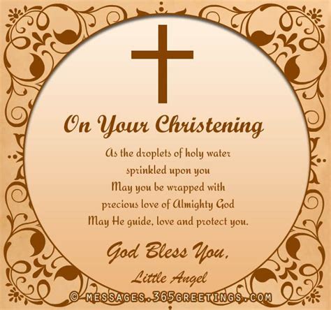 What to write in a baptism card. Christening Messages - 365greetings.com | Birthday wishes greetings, Christening message ...