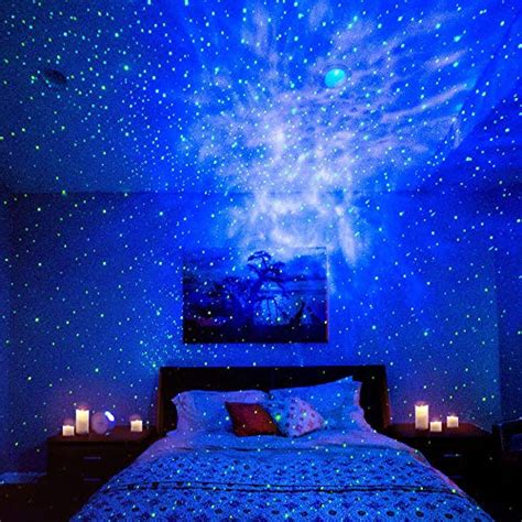 With a projector, you can bring the untamed beauty of the night sky into your bedroom, and it's a great product for the kids. BlissLights Sky Lite - Laser Projector w/LED Nebula Cloud ...