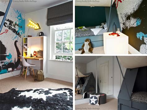 Decorating a bedroom for a little boy is fun, but when they become teenagers it can be a tad more difficult. Funky Little Darlings.blog: Tent bed and graffiti ...