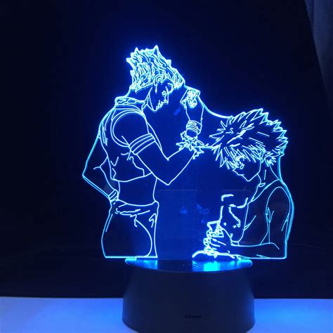 Anime My Hero Academia Shoto Todoroki Face Design Led Night Light Lamp